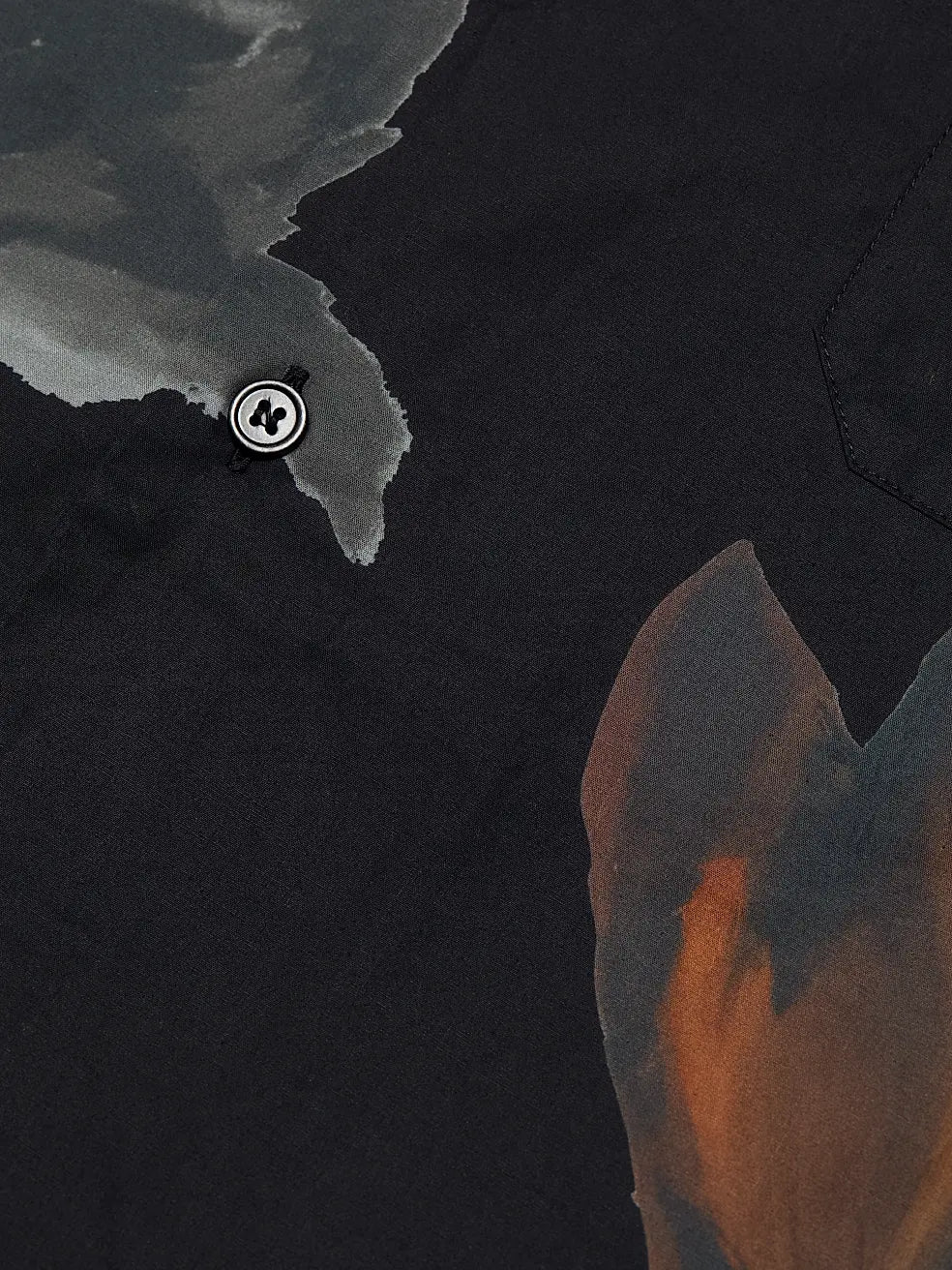 Tulip Cotton-Poplin Bowling Shirt in Black