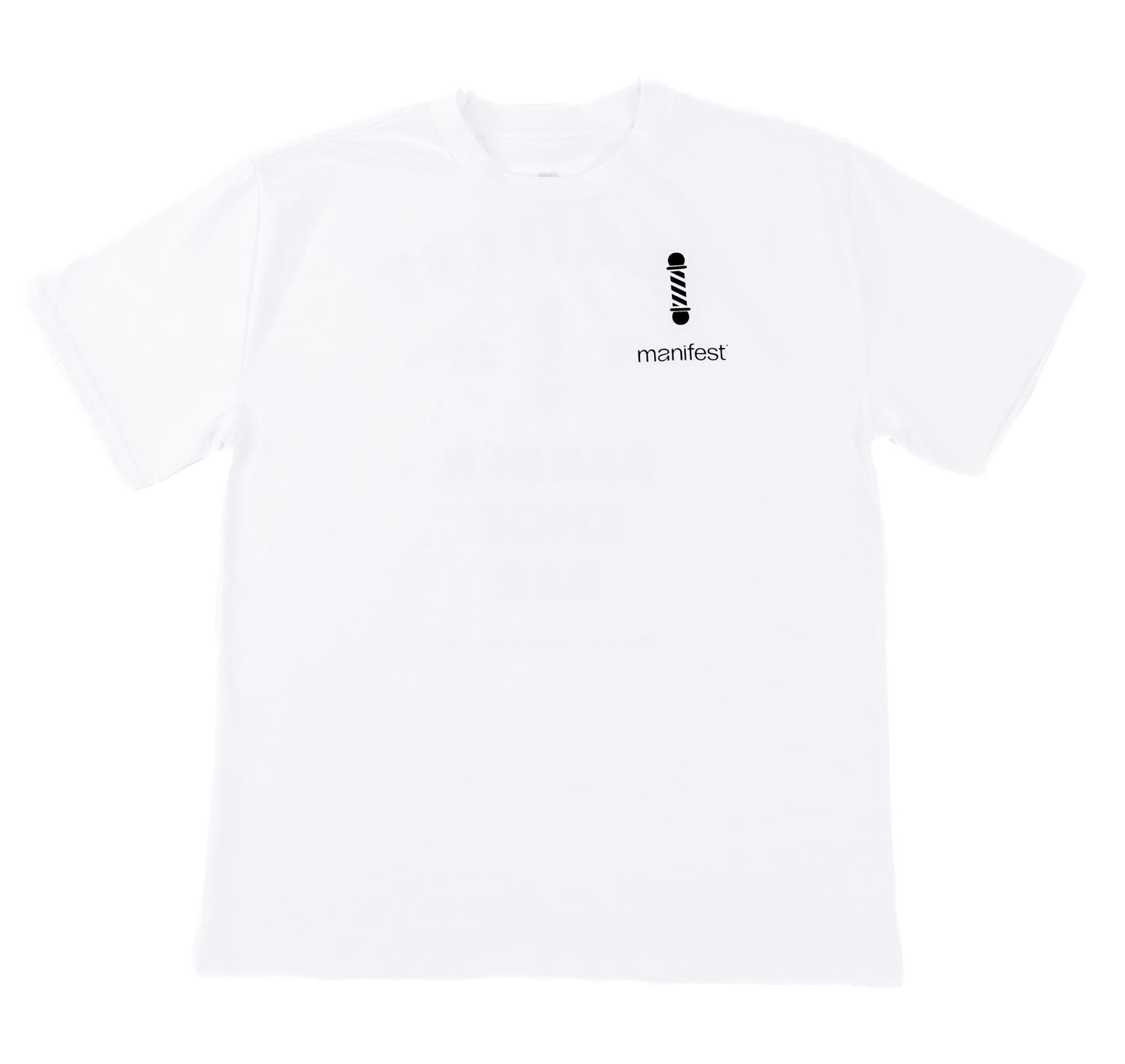 Barber Shop Bar T-Shirt in White