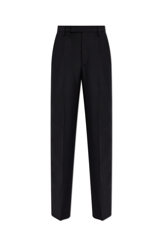 Creased Trousers in Black