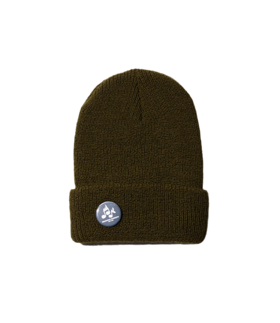 Wool Watch Cap in Olive