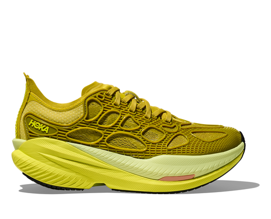 Mach x Caged in Pea Green/Hoka Citrus