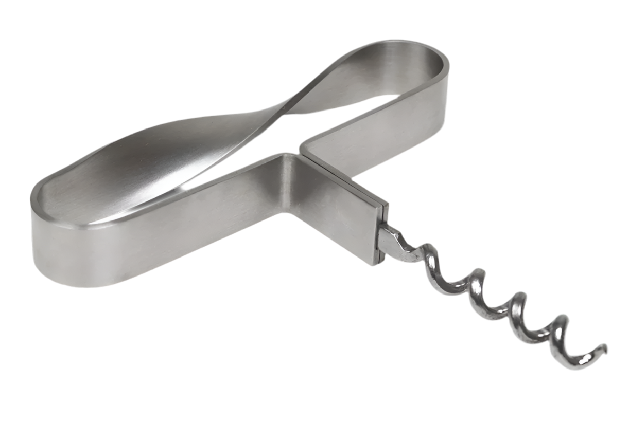 Ground Corkscrew in Stainless Steel