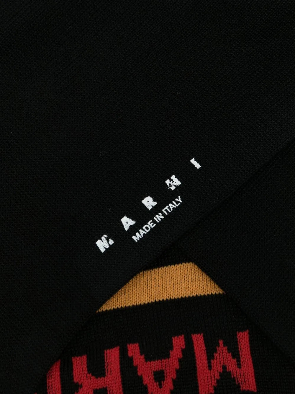 Techno Logo Socks in Black