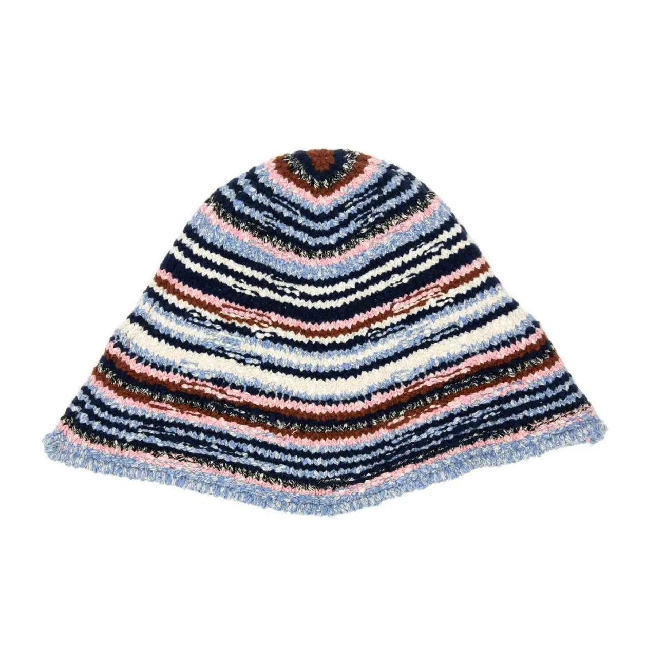 Embroidered Cotton Bucket Hat in Opal