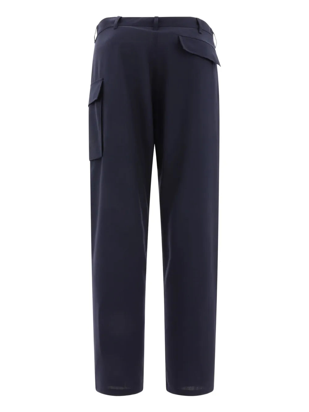 Logo-Embroidered Cargo Trousers in Deep Blue