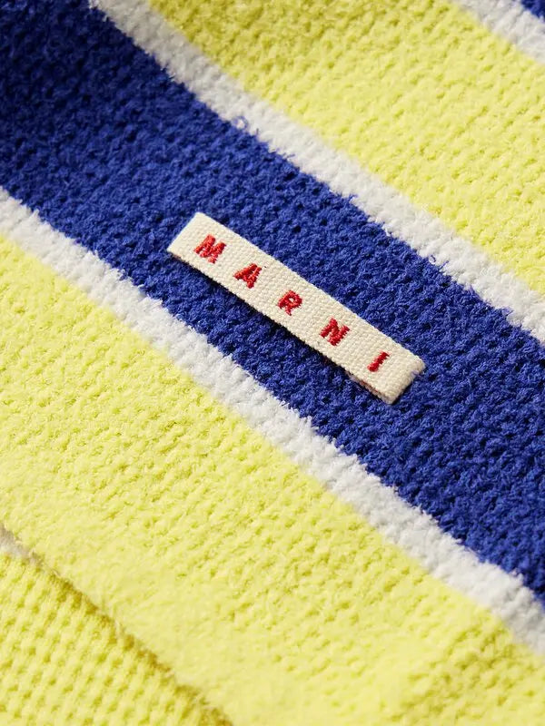 Beach Terry Shorts in Yellow/Navy