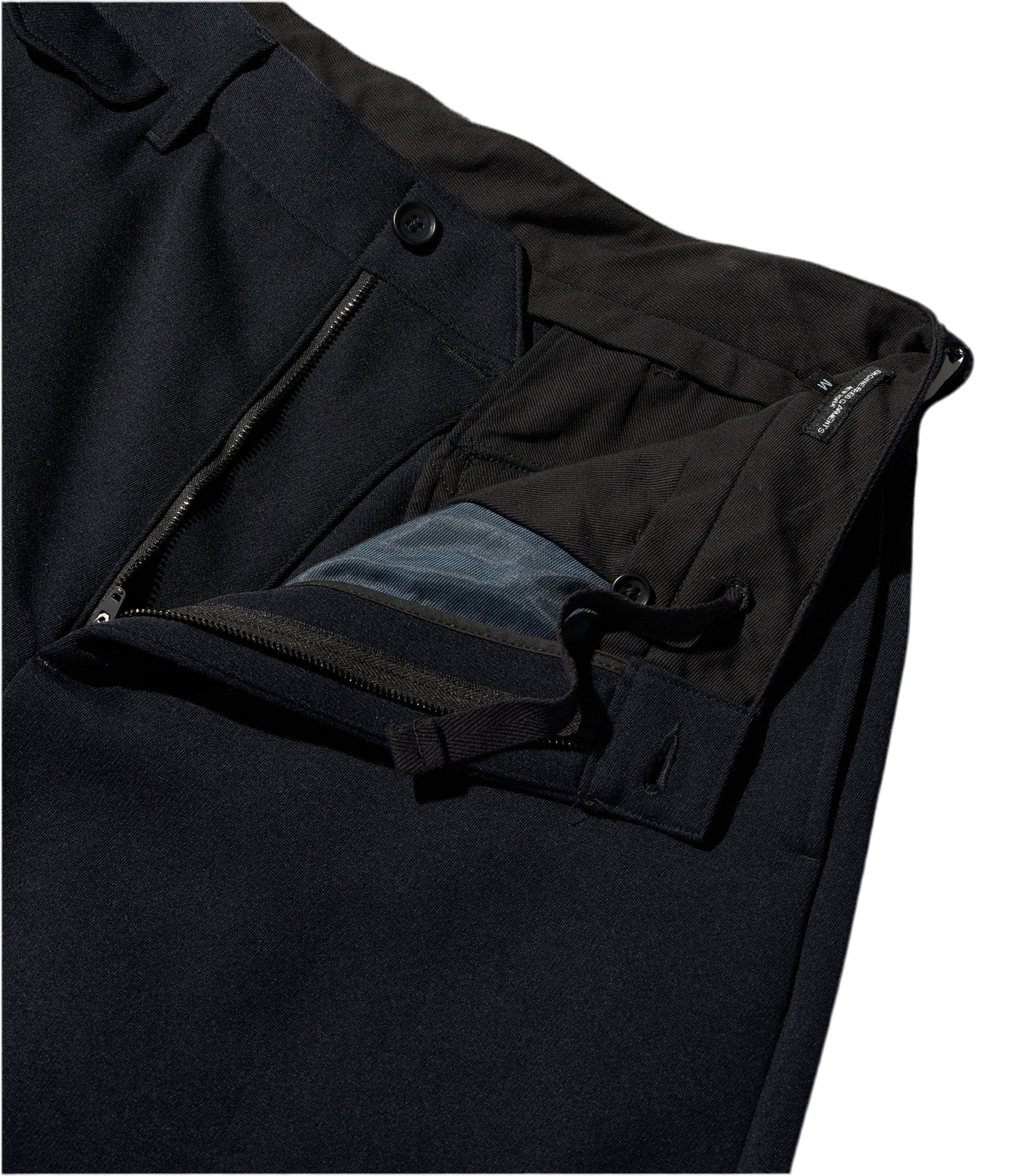 Officer Pant in Dark Navy Heavy Wool Elastique