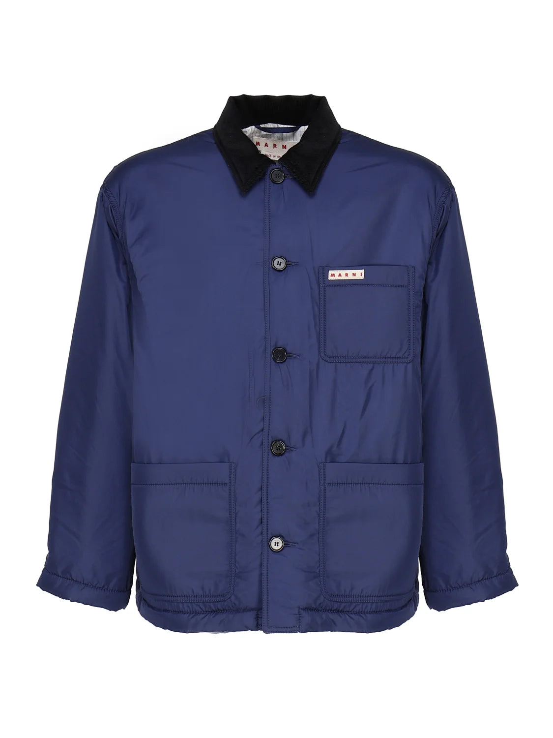 Nylon Workwear Coat in Navy