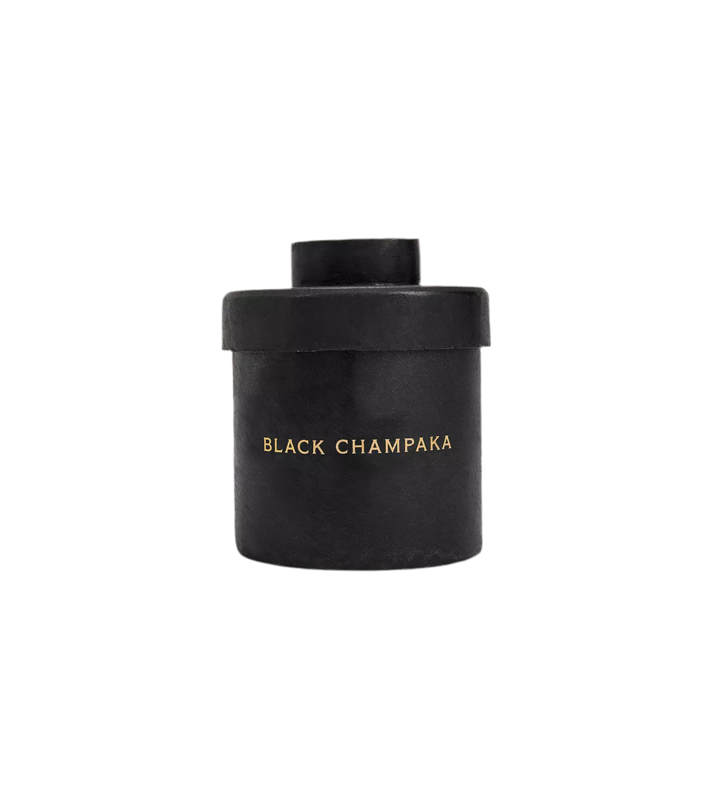 Bougie Apothicaire Petite Candle in Black Wax/Black Champaka