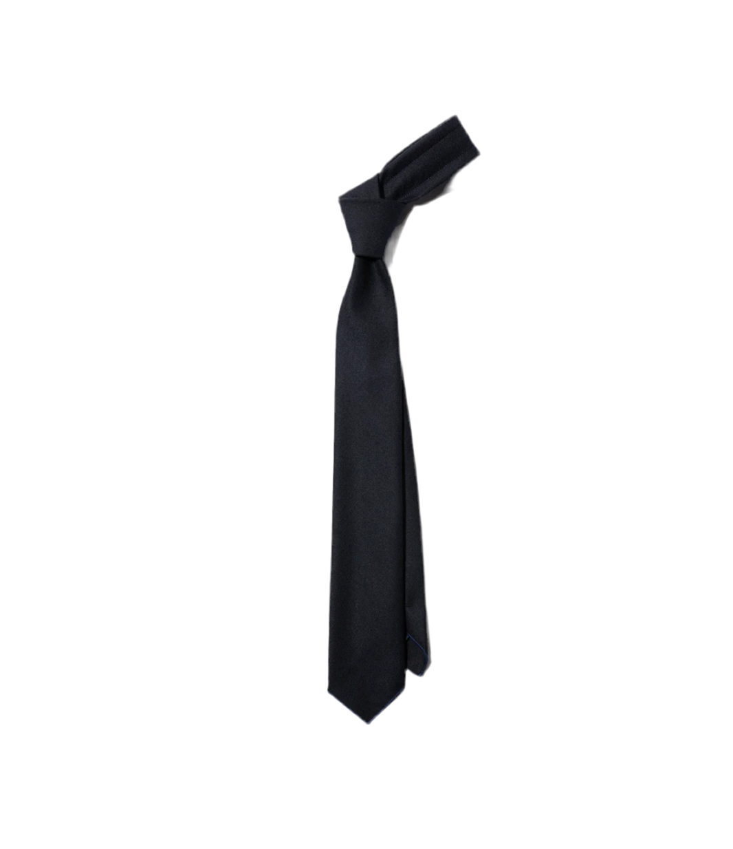 Neck Tie in Dark Navy High Count Worsted Wool