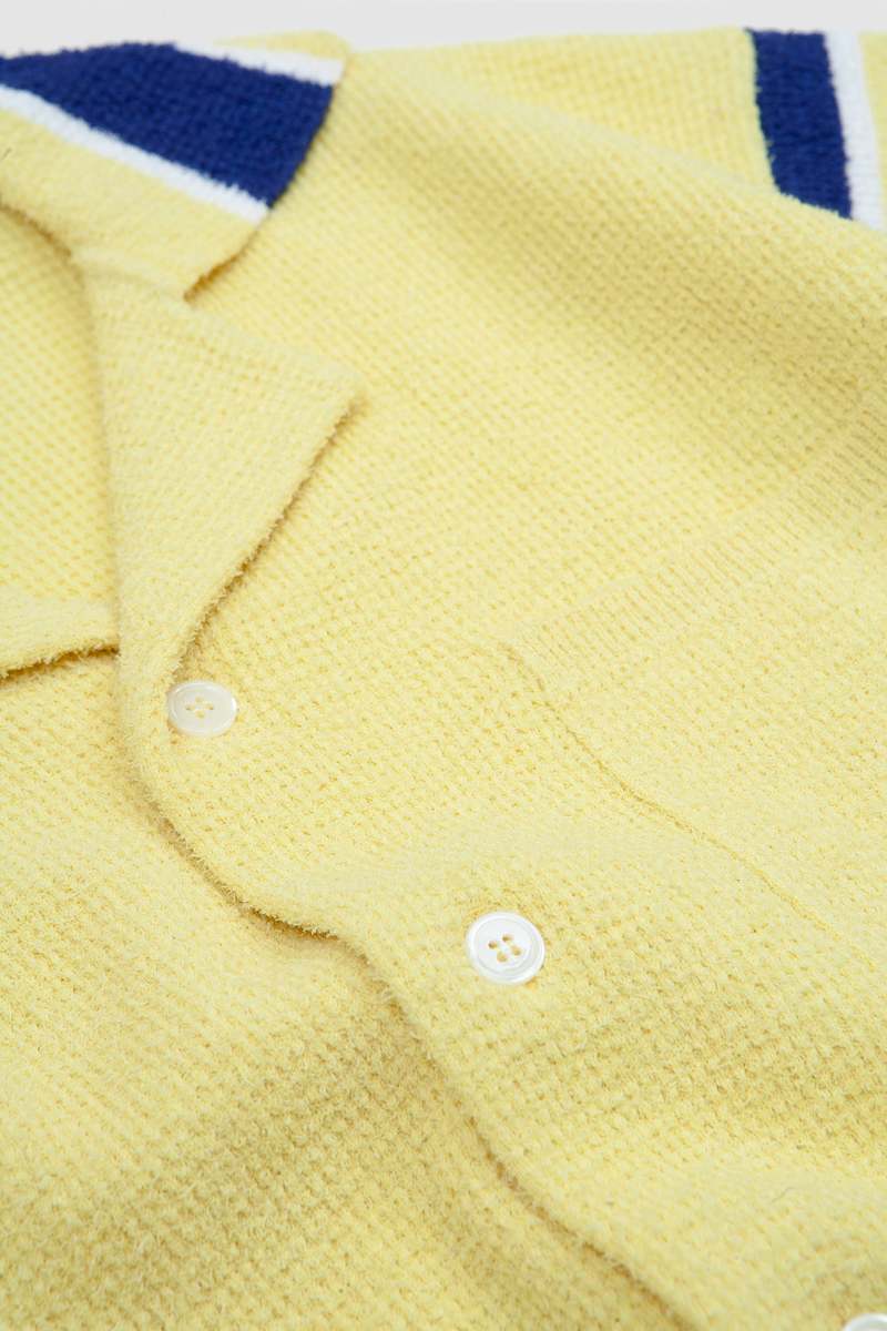 Beach Terry Striped Shirt in Yellow