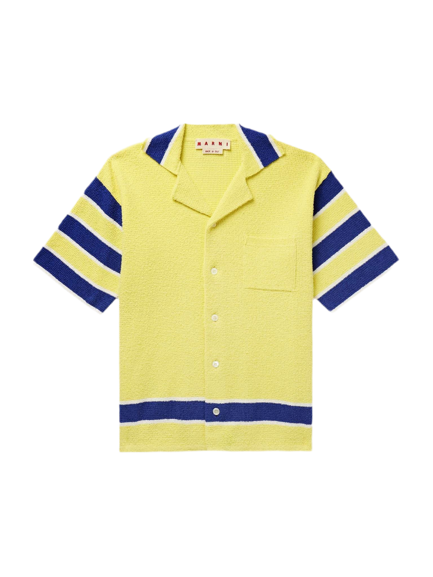 Beach Terry Striped Shirt in Yellow