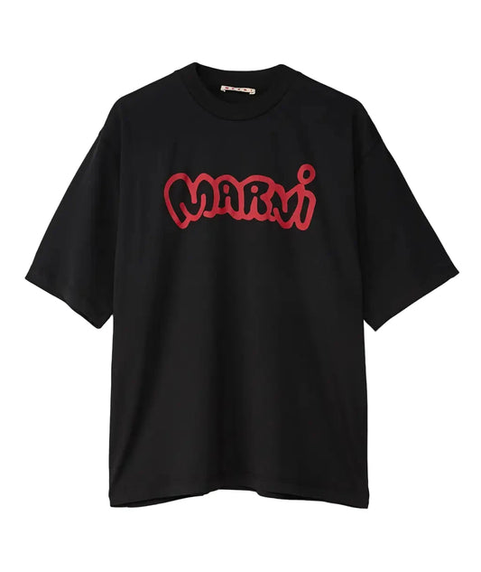Logo Crewneck T-Shirt in Black