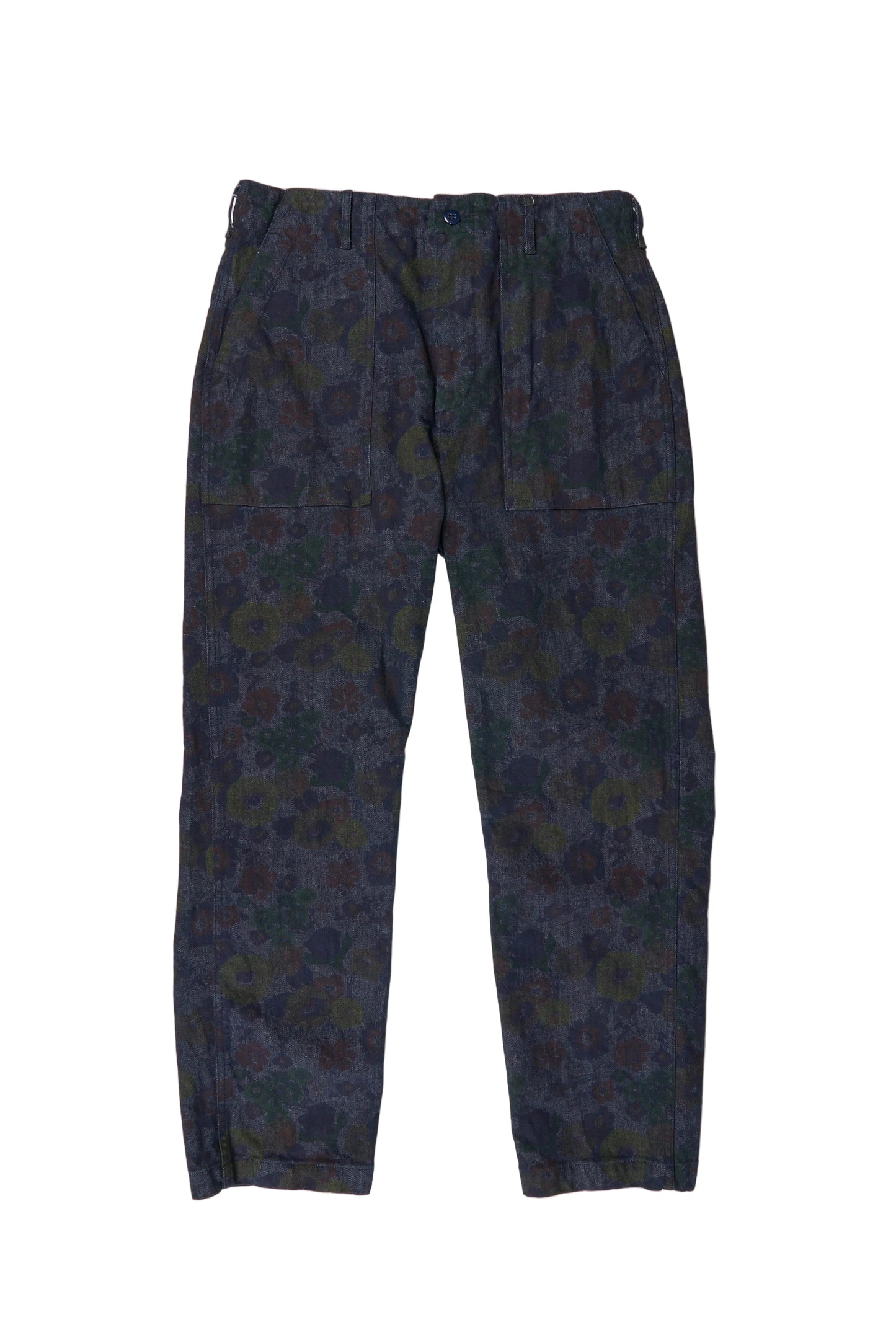 Fatigue Pant in Floral Print Denim