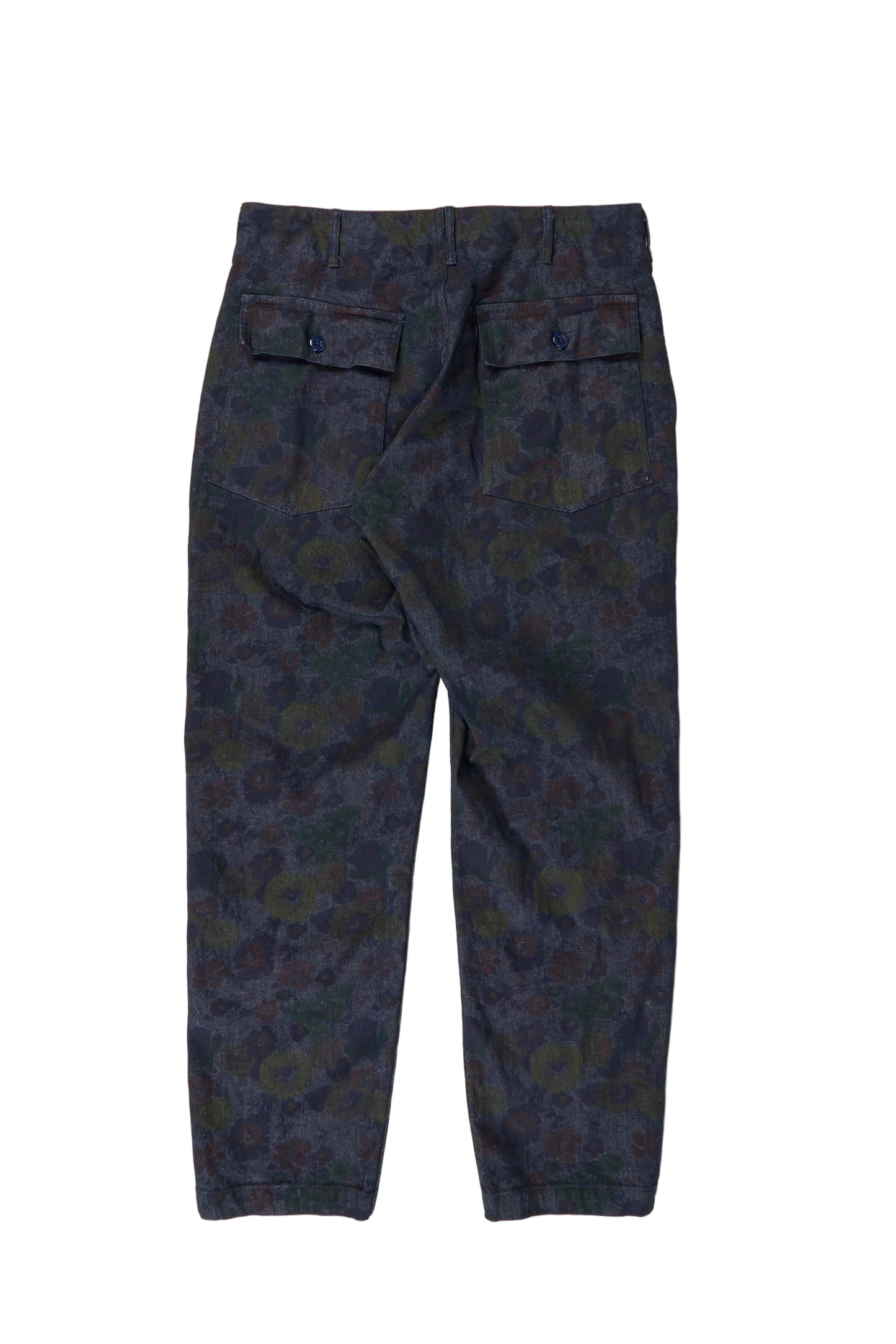 Fatigue Pant in Floral Print Denim