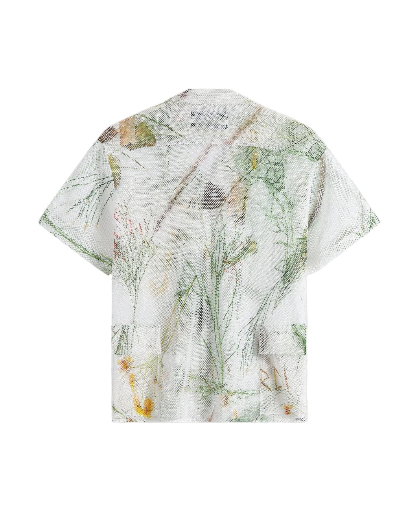 Desert Brush Printed Mesh Short Sleeve Cargo Shirt