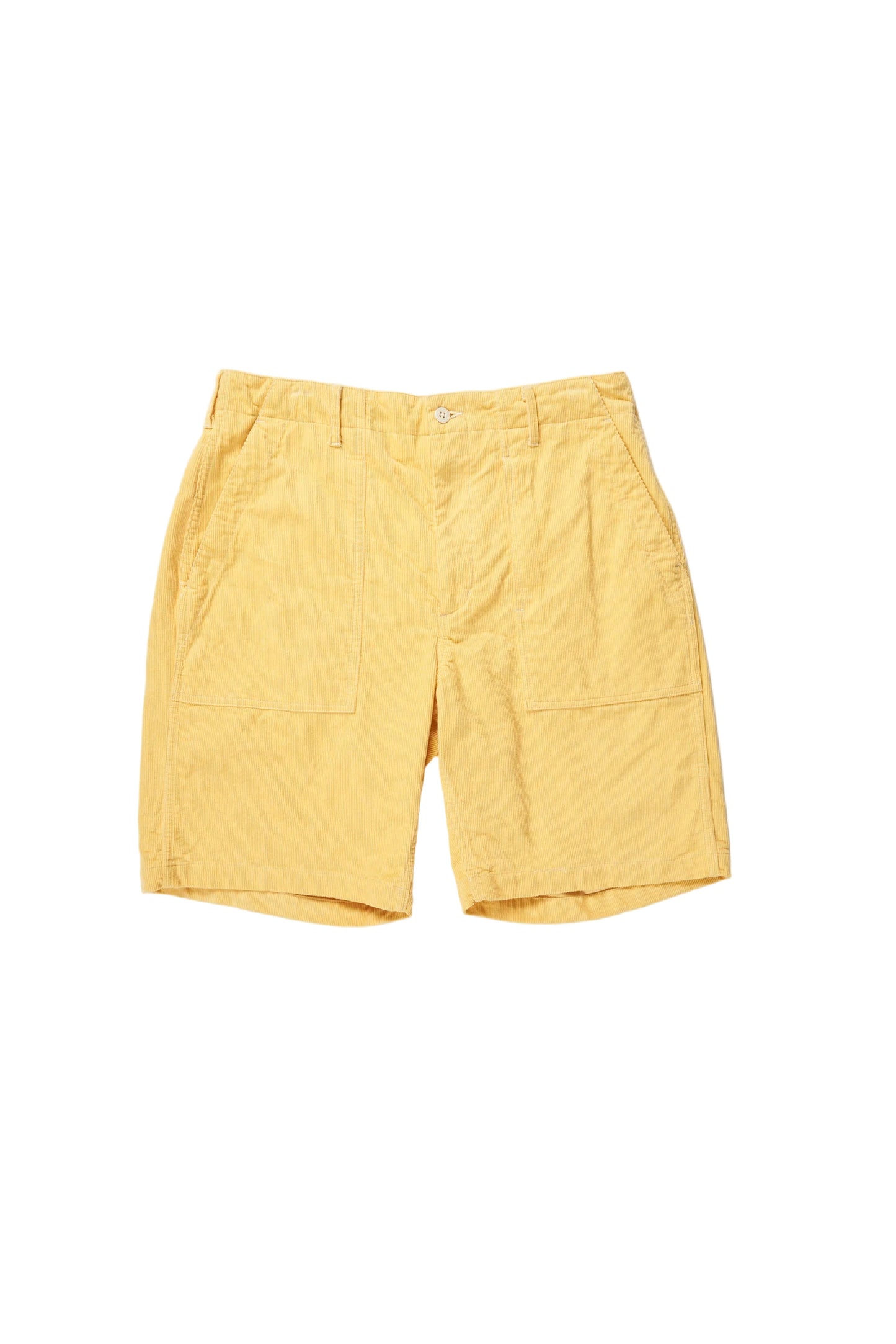 Corduroy Fatigue Short in Yellow