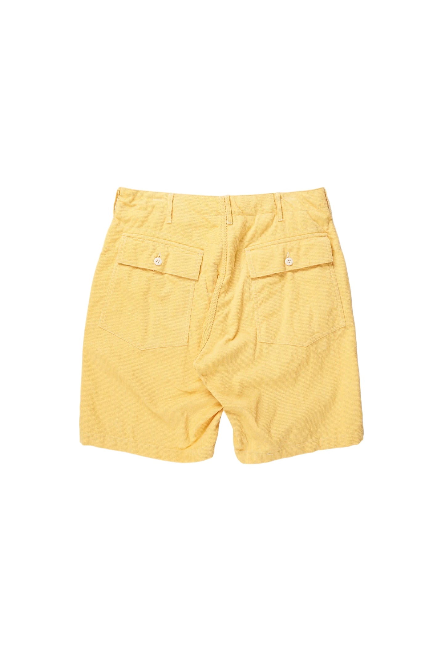 Corduroy Fatigue Short in Yellow