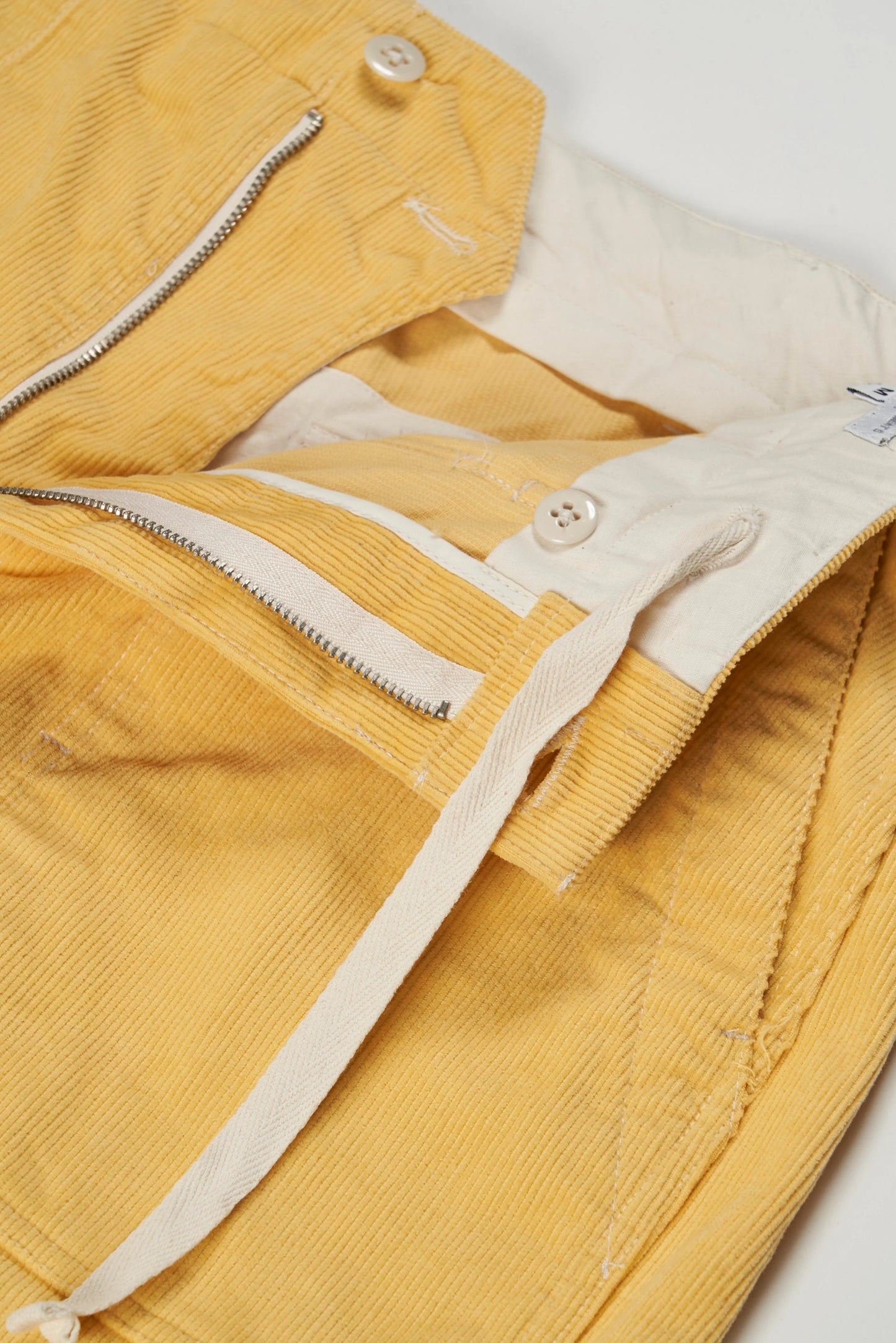 Corduroy Fatigue Short in Yellow