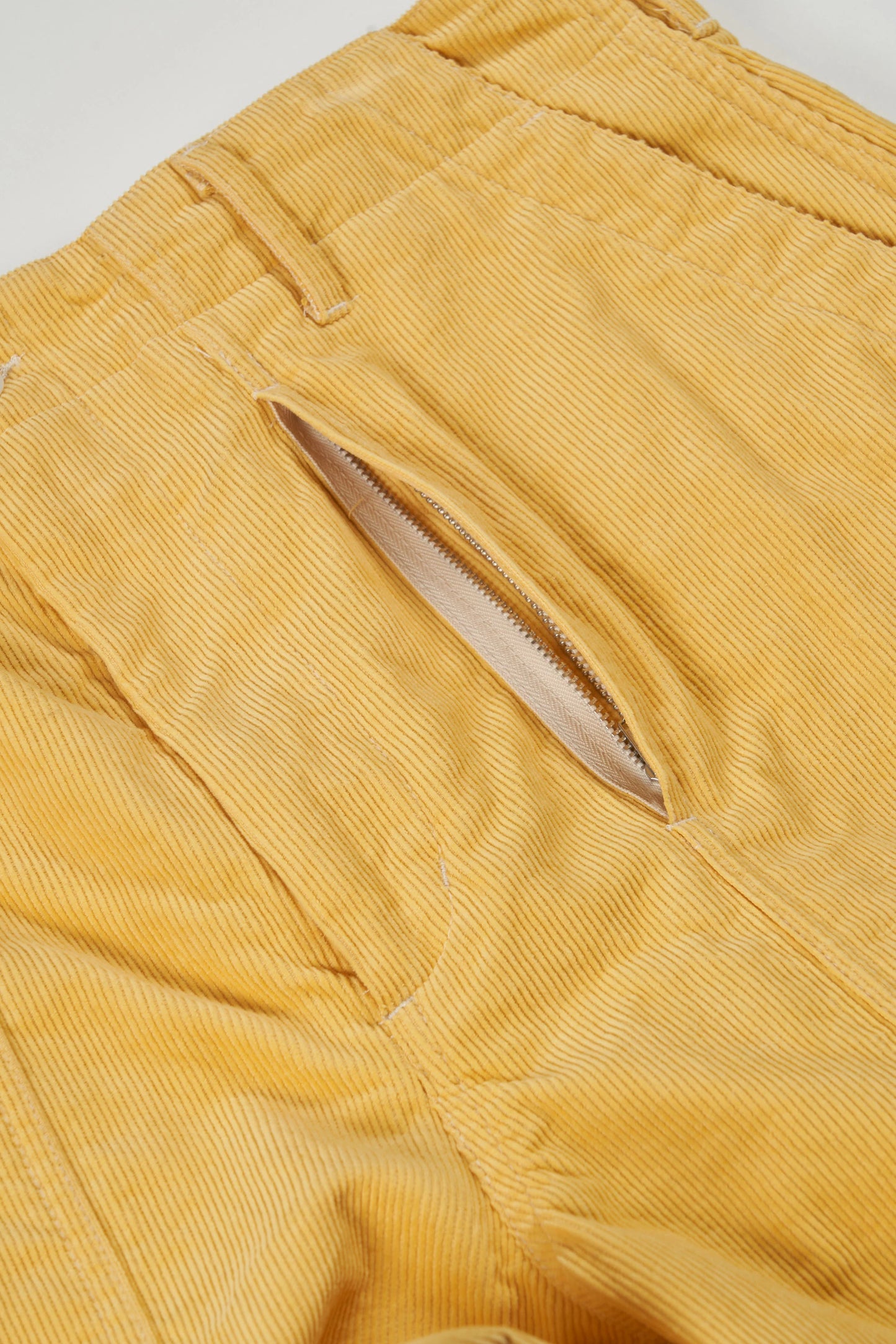 Corduroy Fatigue Short in Yellow