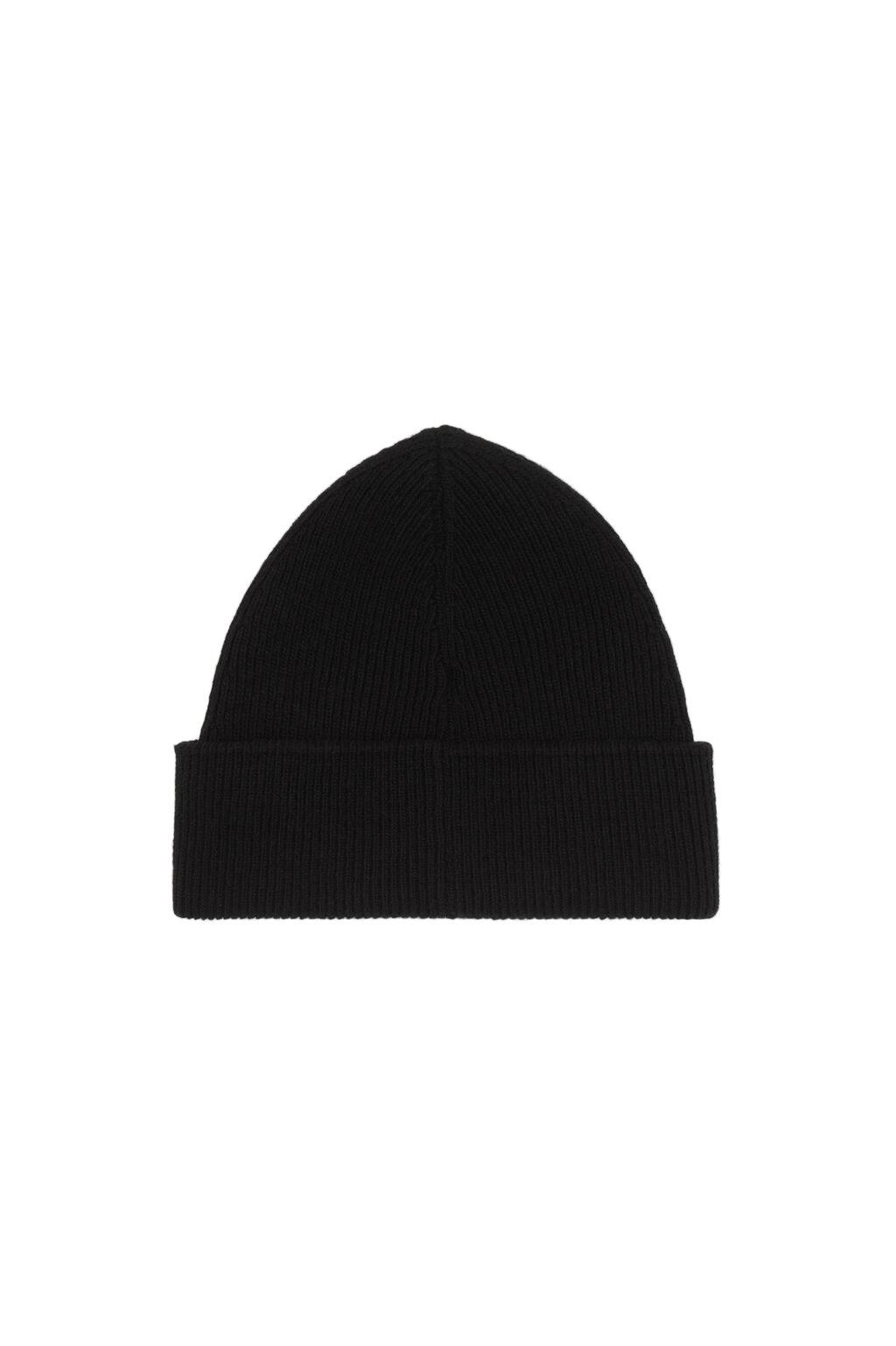 Tape Wool Blend Beanie in Black