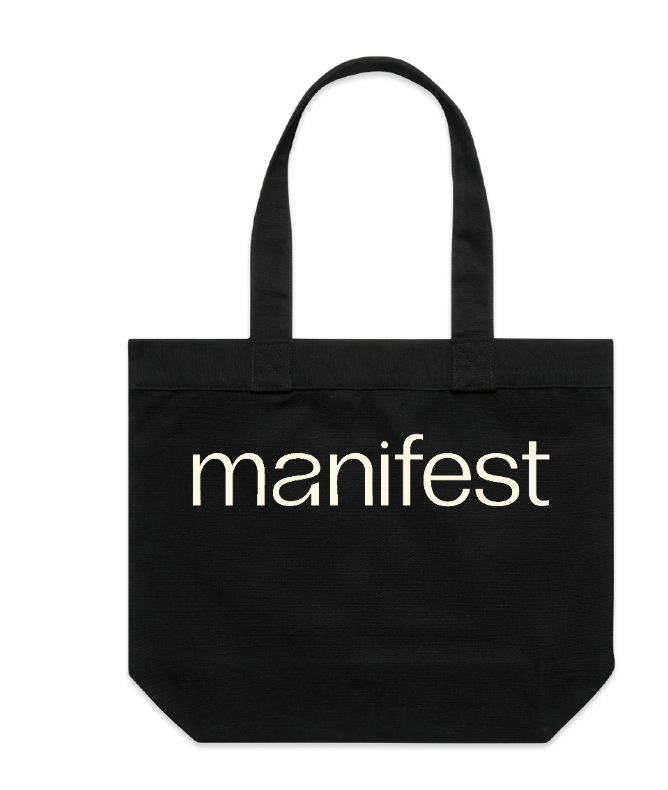 Manifest Logo Tote Bag in Black