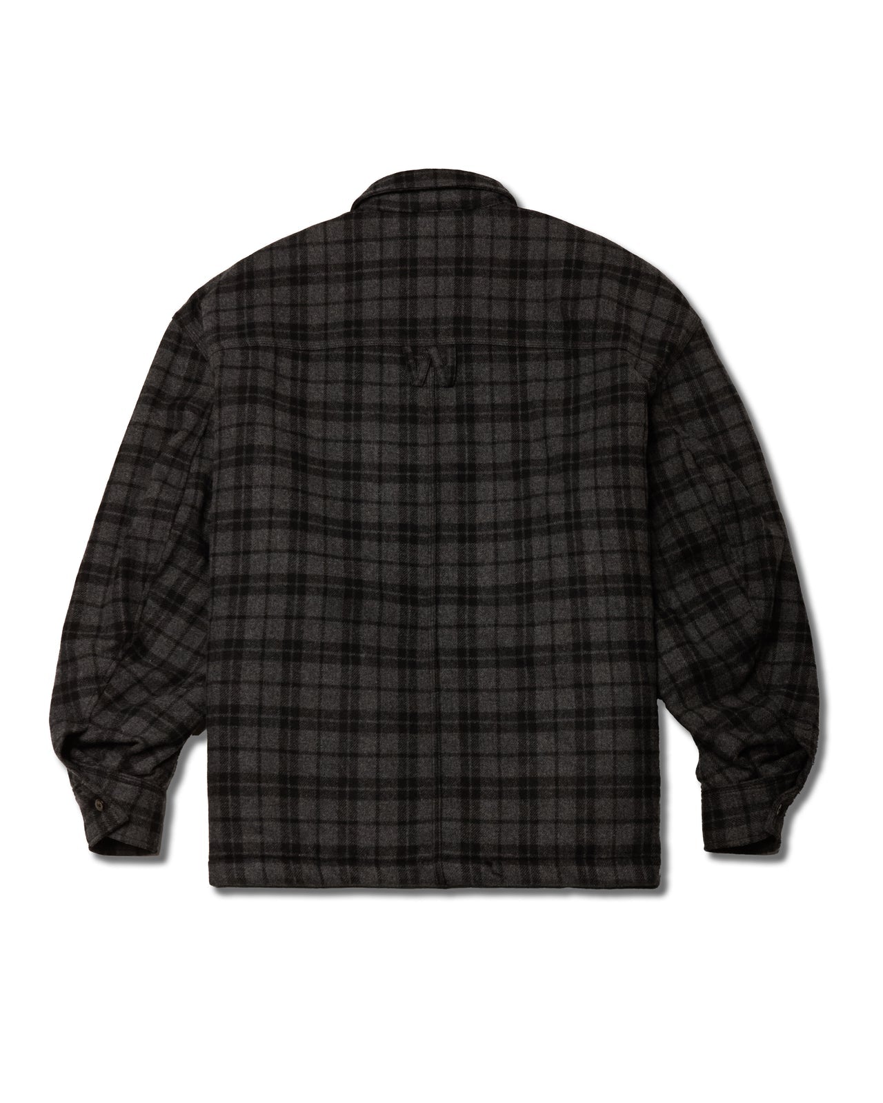 Quilted Overshirt in Charcoal