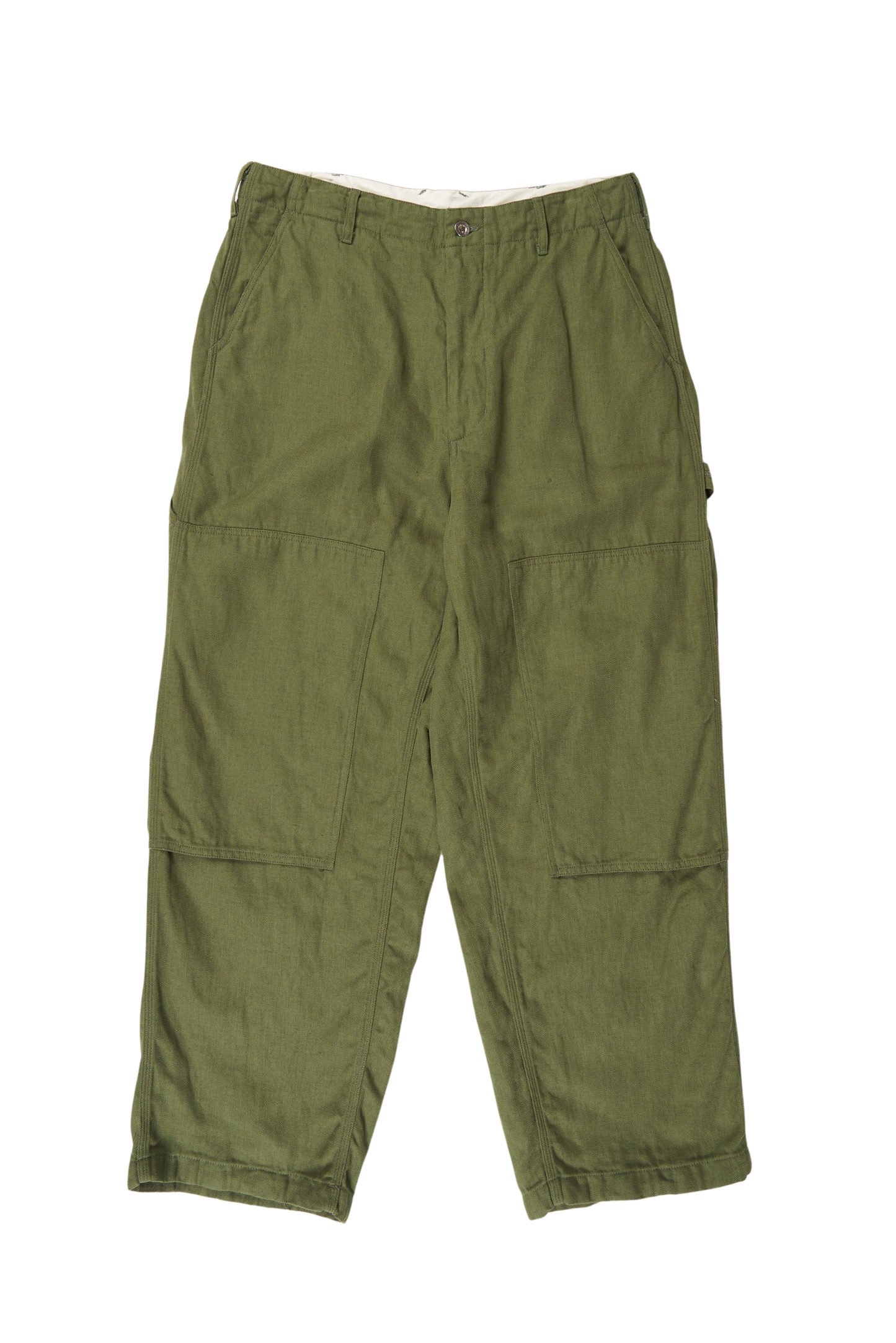 Painter Pant in Olive Cotton Hemp
