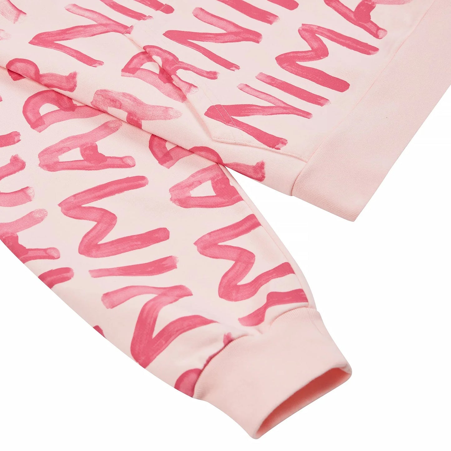 Painted Logo Hoodie in Pink