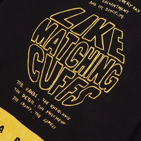 Cuffs Hooded Sweatshirt in Black