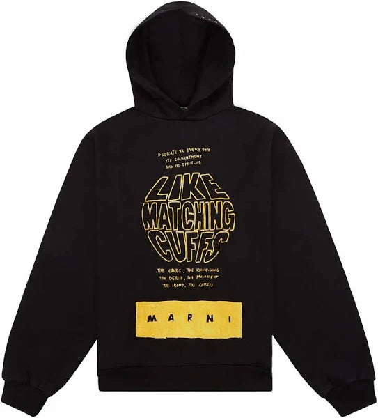 Cuffs Hooded Sweatshirt in Black