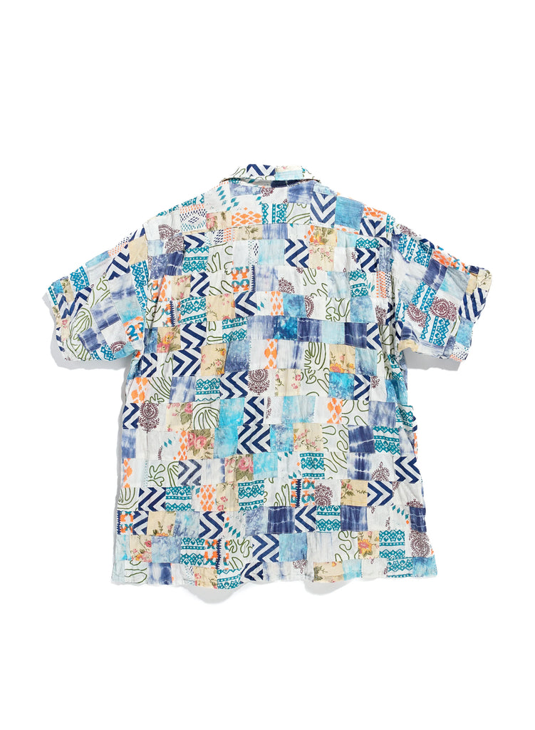 Camp Shirt in Ethno Print Patchwork