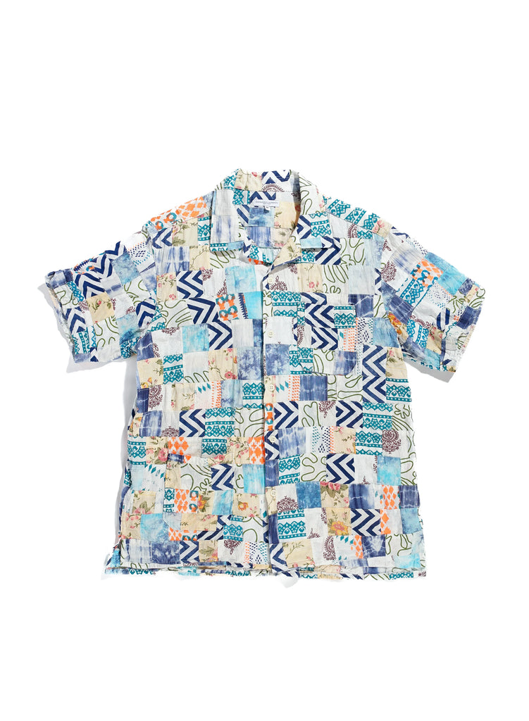 Camp Shirt in Ethno Print Patchwork
