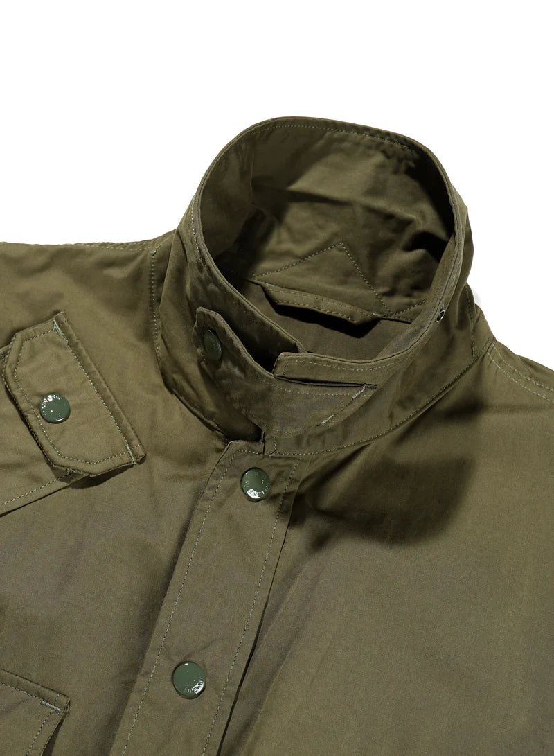 Explorer Shirt Jacket in Olive PC Coated Cloth – www.manifest.us
