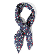 Load image into Gallery viewer, Scarf in Navy Floral Print