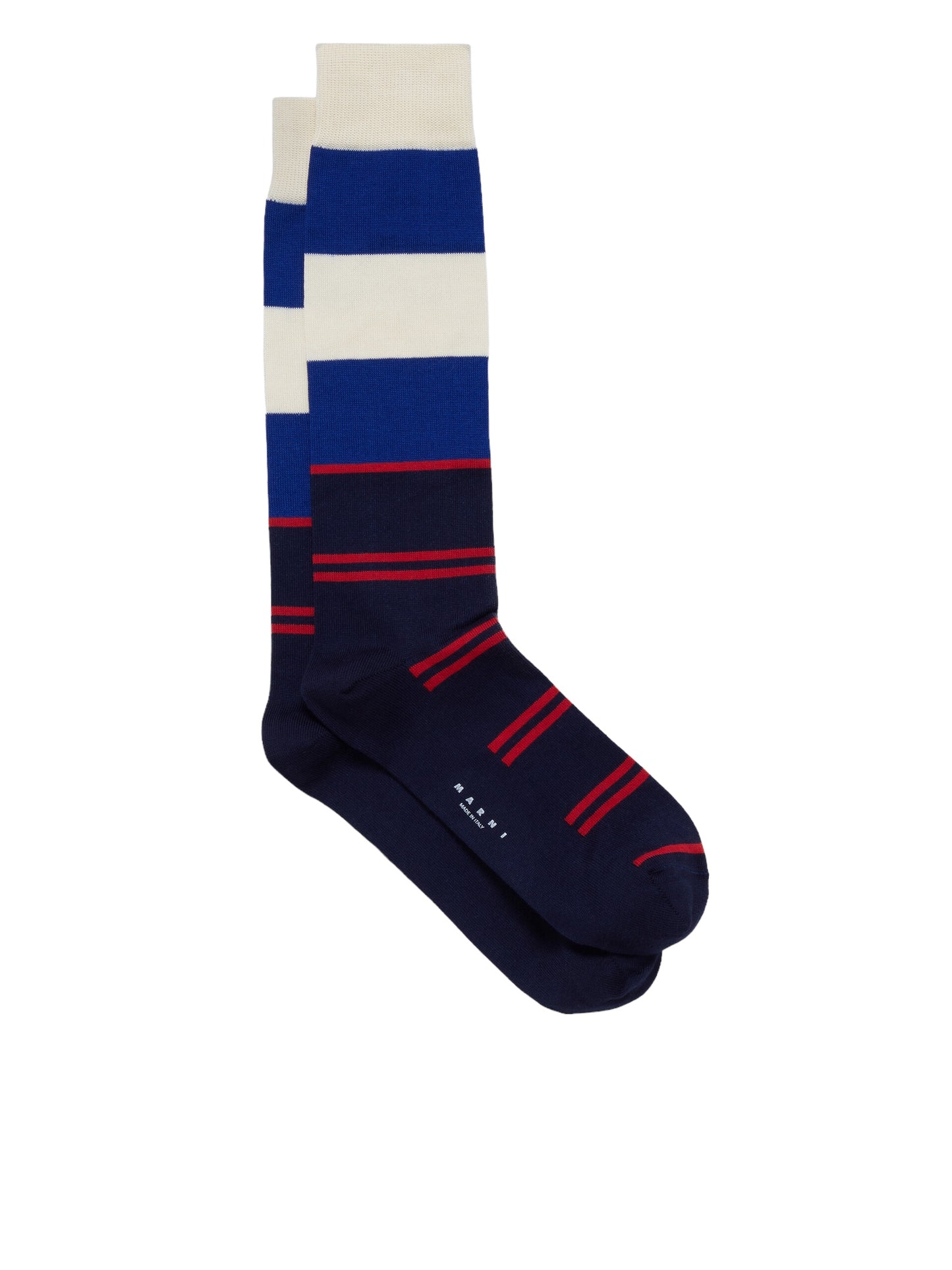Striped Socks in Dark Navy