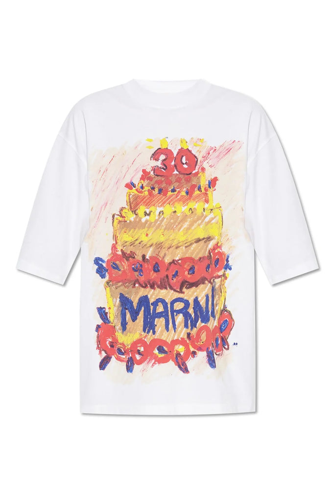 30th Anniversary Cake T-Shirt in White