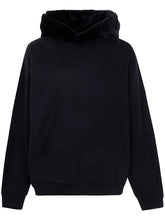 Load image into Gallery viewer, Faux-Fur Hoodie in Black