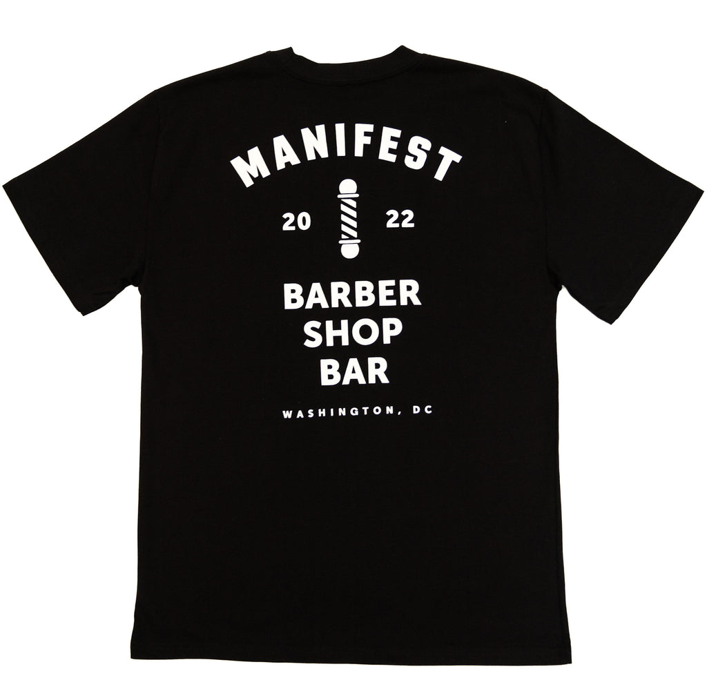 Barber Shop Bar T-Shirt in Black