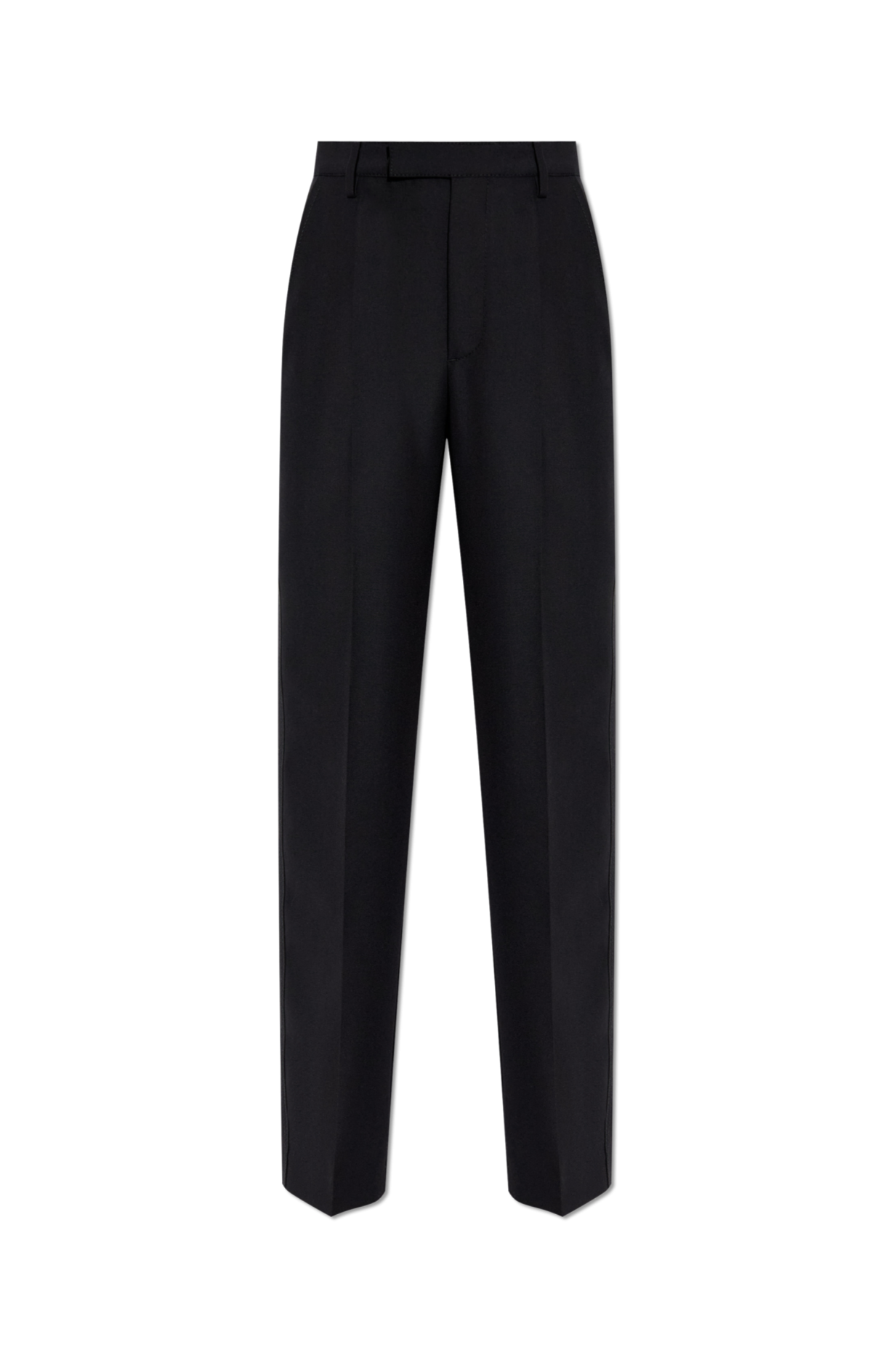 Creased Trousers in Black