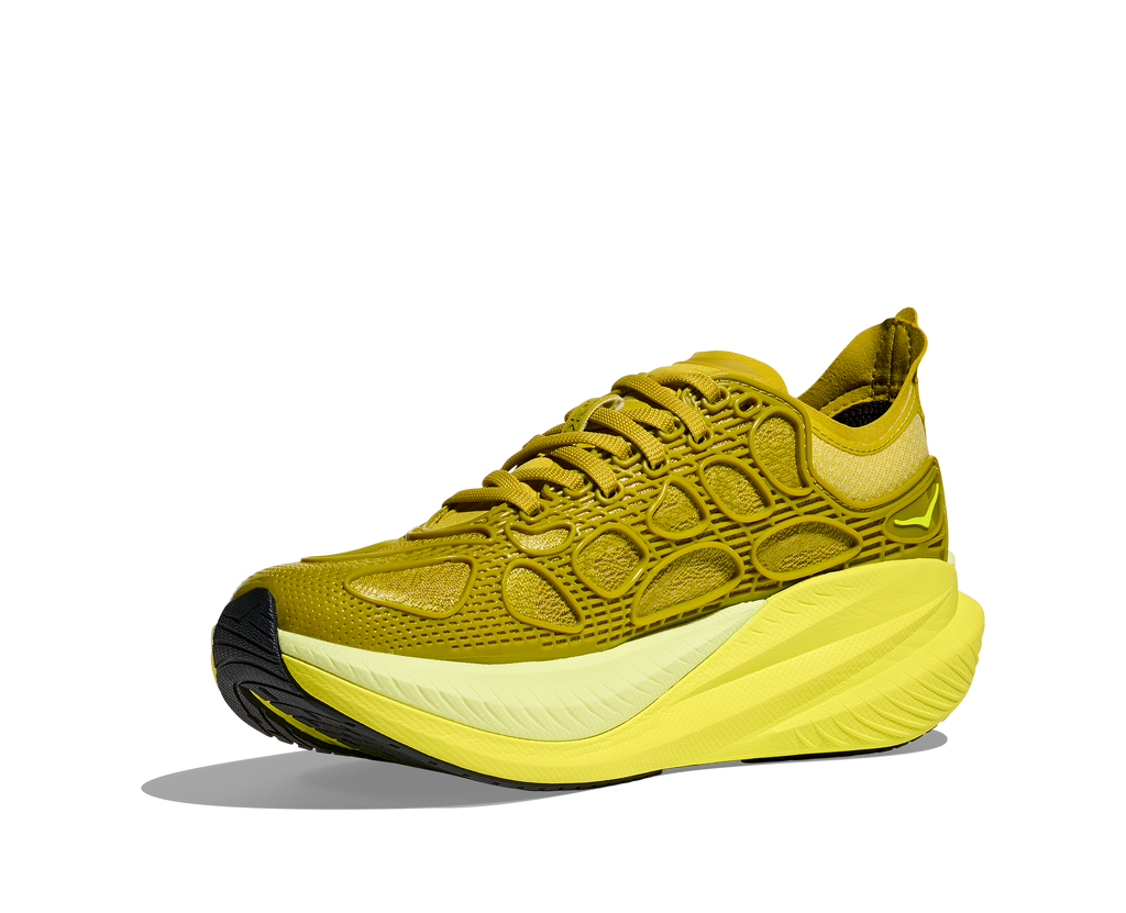 Mach x Caged in Pea Green/Hoka Citrus