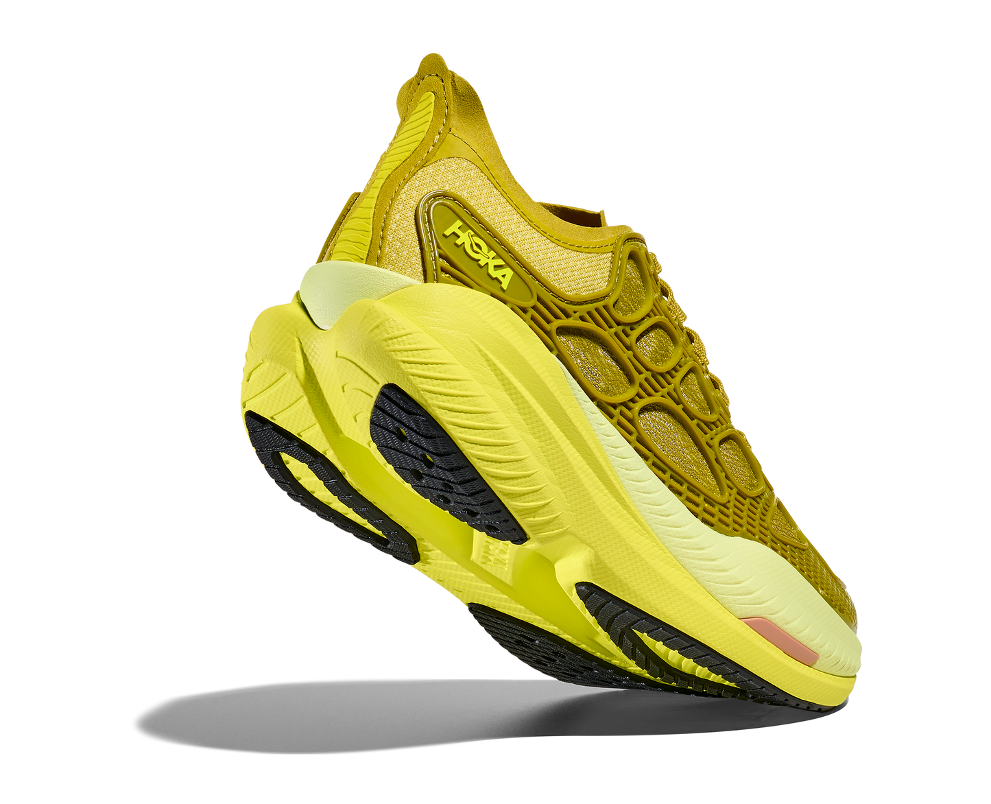 Mach x Caged in Pea Green/Hoka Citrus