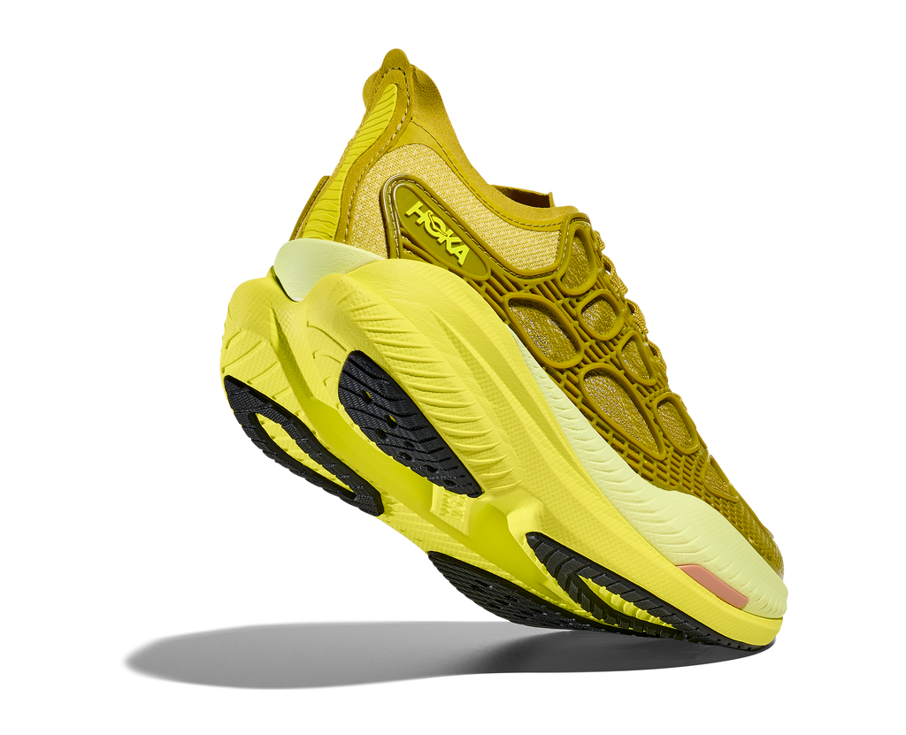 Mach x Caged in Pea Green/Hoka Citrus