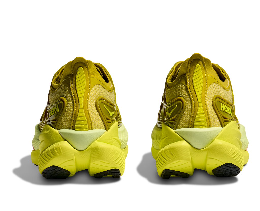 Mach x Caged in Pea Green/Hoka Citrus