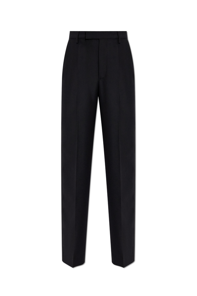Creased Trousers in Black