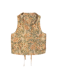 Load image into Gallery viewer, Field Vest in Brown Leopard Print