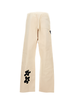 Load image into Gallery viewer, Denim Patch Graphic Pants in Cream