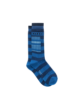 Load image into Gallery viewer, Ribbed Cotton Socks in Blue