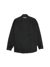 Load image into Gallery viewer, Marble Dyed Denim Shirt in Black