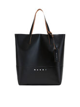 Load image into Gallery viewer, Open Shopper Tote Bag with Marni Tag in Black